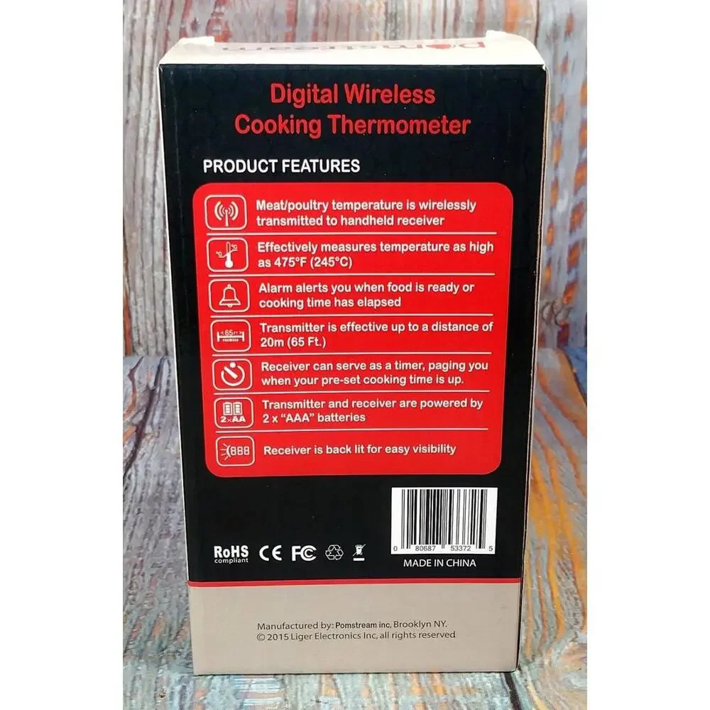 Pomstream Digital Wireless Cooking Thermometer‎
